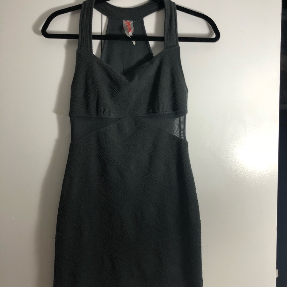 Free people grey body con dress